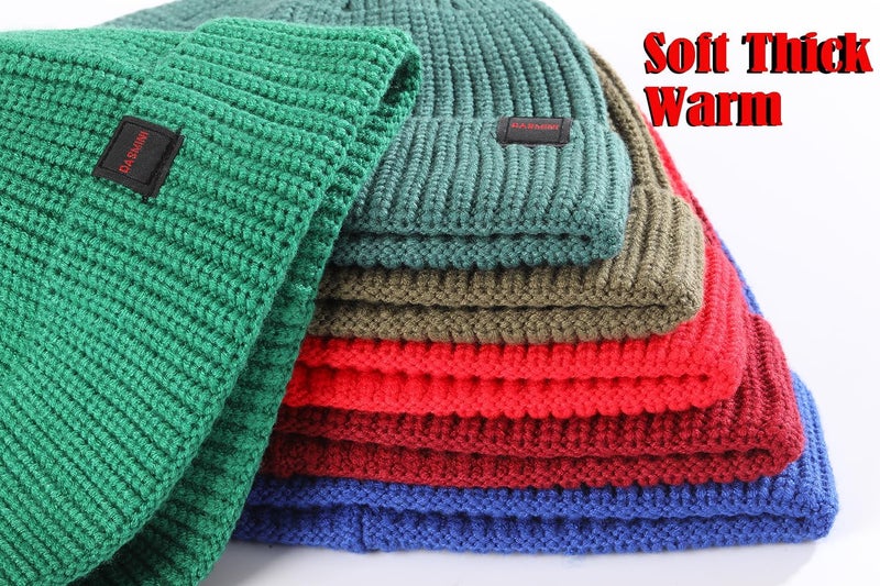 DASMINI Fisherman Beanie Hats for Men Women,Knit Trawler Skull Cap,Watch Cap,Spring Fall Winter Warm Short Hats - Image 5